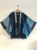 Antique indigo cotton half length kimono jacket: Kamuy