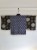 Cotton & silk half length kimono jacket: Basket Weave