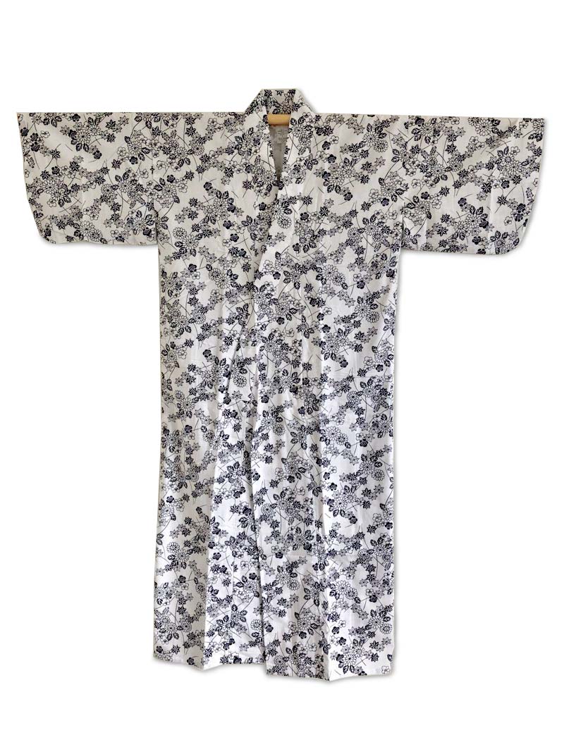 Womens Nightgown nemaki cotton Japanese kimono Vintage kimono from